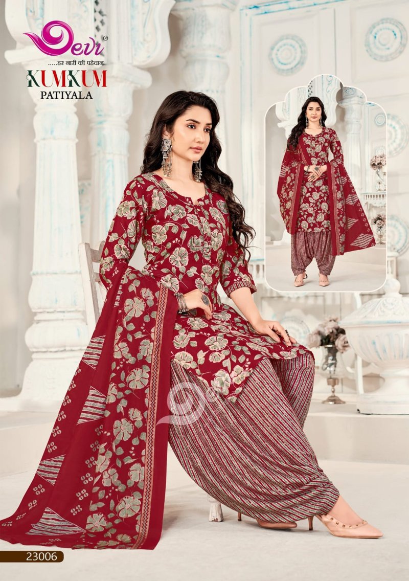 Kumkum Vol 23 By Devi Indo Cotton Readymade Dress 